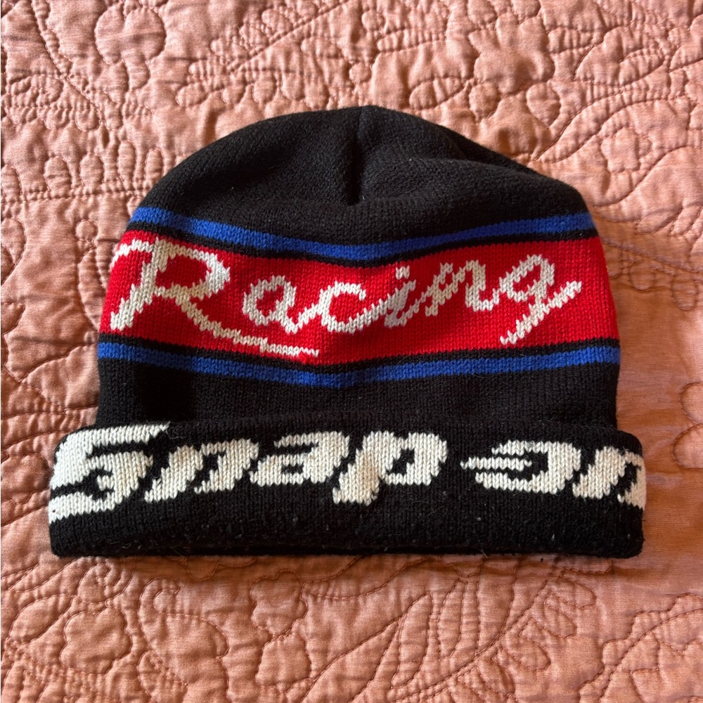Vintage Snap-on Racing Black and Red Beanie